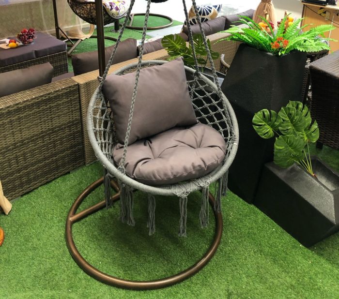 SAFE HANGING HAMMOCK CHAIR OUTDOOR INDOOR CHAIR CUSHION STAND