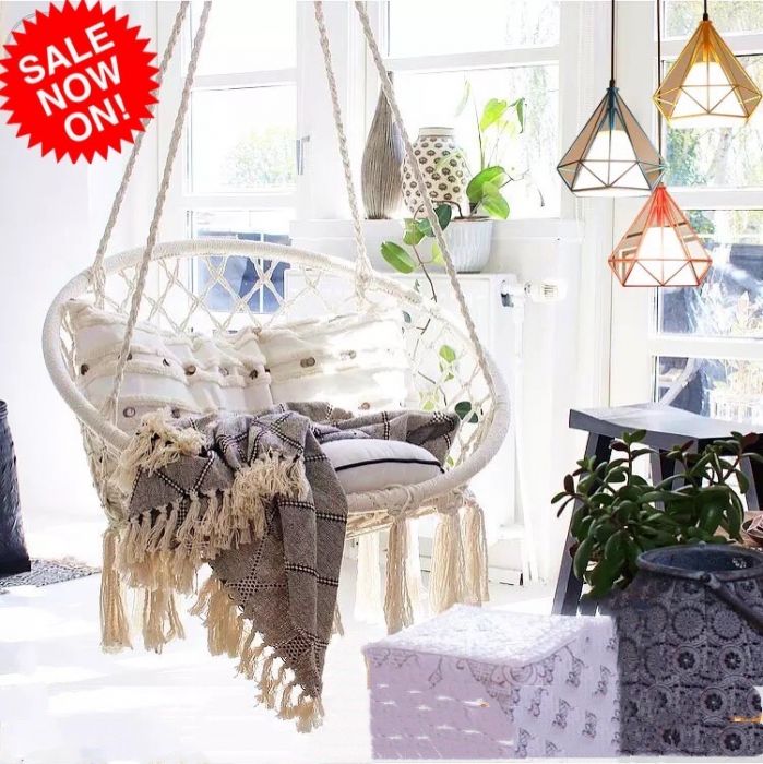 Safe Hanging Hammock Chair Outdoor Indoor Chair Cushion Only