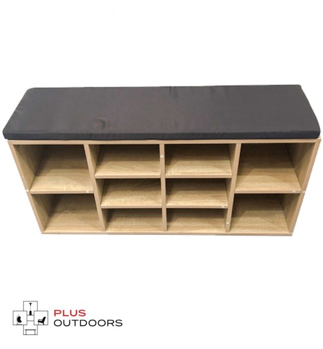 Cabinet Shoes Shoe Bench Wooden Box Organiser Storage Rack Shelf ACB# 