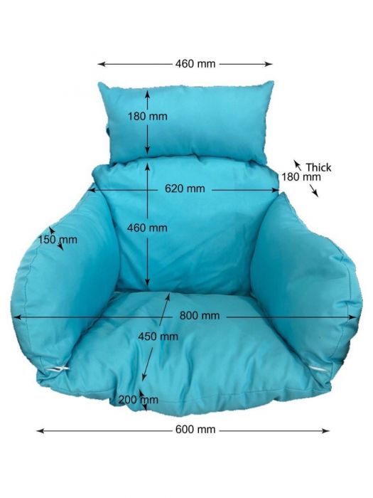 Single Pod Chair Armrest Cushion Mocha, Pillow Arm Rest