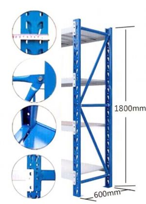 1.8M Shelving Upright Blue