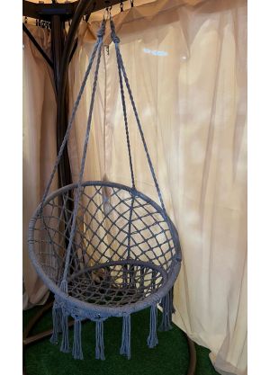 Hanging Hammock Chair Outdoor/Indoor -Grey (Chair Only)