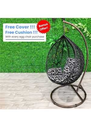 Sphere Bird Nest Egg Chair-Black #85