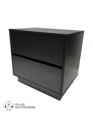 2 Drawer Cabinet Black Colour