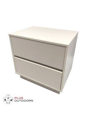 2 Drawer Cabinet White Colour