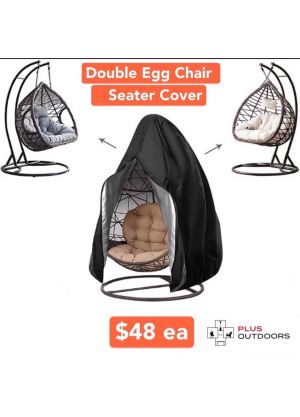 Hanging Double Egg Chair Cover Protector Waterproof Garden Outdoor with zip 