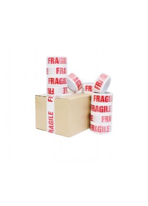 Fragile Tape - White - 36 Roll/Box