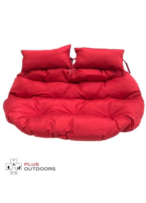 Double Pod Chair Cushion - Red 