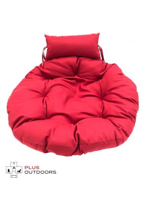 Hanging Egg Chair Large Cushion Replacements for Swing Egg Chair use - Red