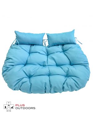  Double Pod Chair Cushion - Aqua