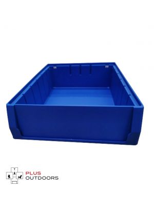 Blue Plastic Stackable Space Saving Storage Bin PK3209