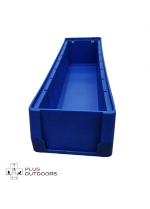 Blue Plastic Stackable Space Saving Storage Bin PK4109