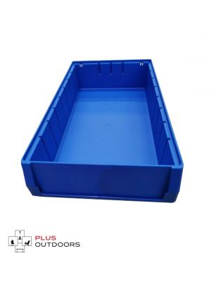 Blue Plastic Stackable Space Saving Storage Bin PK4209