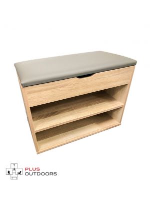 Cabinet Shoes Shoe Bench Wooden Box Organiser Storage Rack Shelf - T