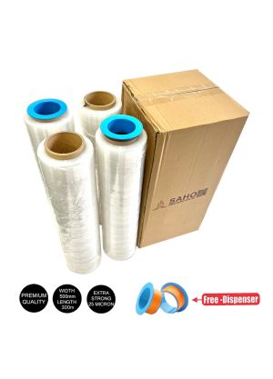 Stretch Wrap - Clear - 4 Roll / Box