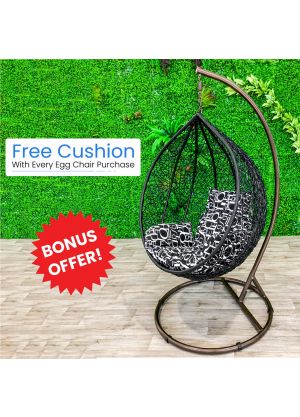 Sphere Bird Nest Egg Chair-Black #85