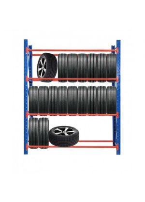 Heavy Duty Tyre Rack 2M x 2.4M Blue & Orange 