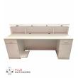 White Reception Desk Counter 2M 