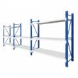 6M Metal Garage Shelving + Workbench Package (Blue & Grey)