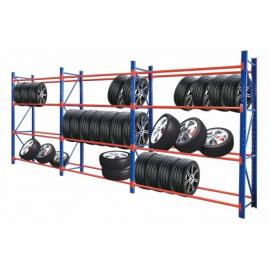 Heavy Duty Tyre Rack 6M x 2.4M Blue & Orange 